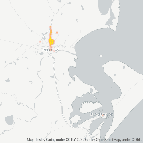 96055-000 Mapa de calor de densidad empresarial