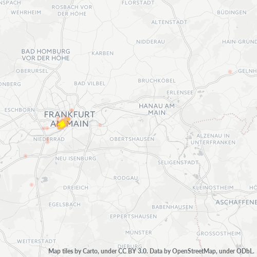 Heatmap für plz 60329