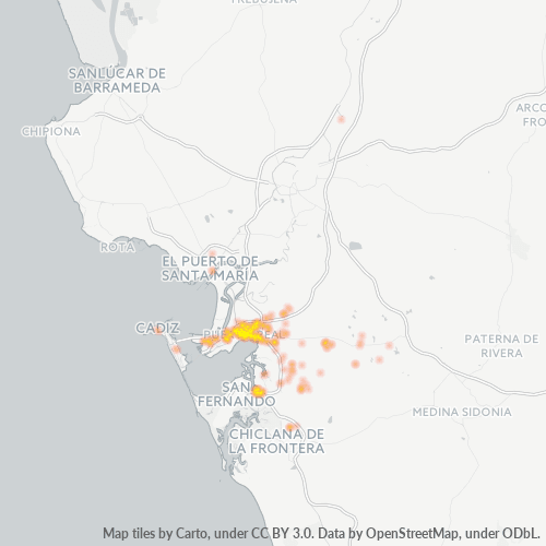 11510 Mapa de calor de densidad empresarial