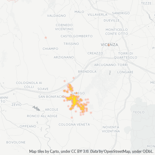 Mappa di calore per cap 36045