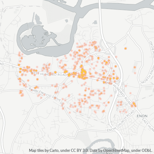 23836 Business Density Heatmap