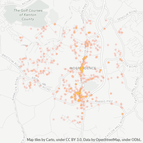 41051 Business Density Heatmap