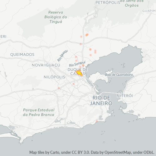 25071-000 Mapa de calor de densidad empresarial