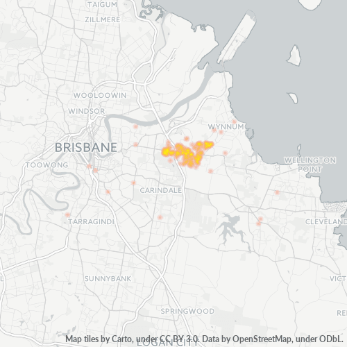 4173 Business Density Heatmap