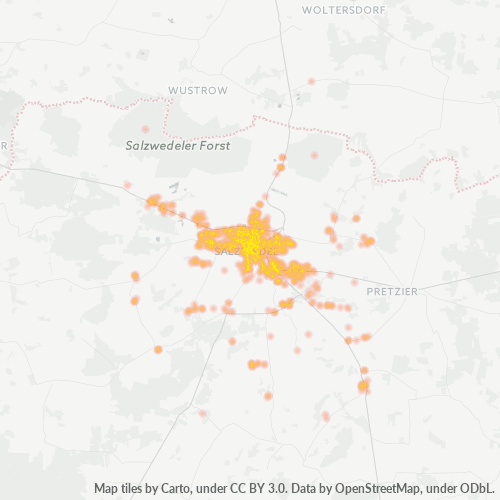 29410 Standortdichte-Heatmap