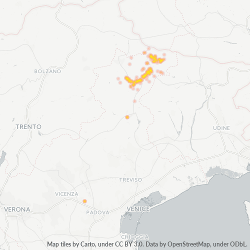 Mappa di calore per cap 32040