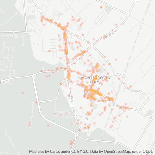 35036 Mappa di concentrazione per la densità di aziende