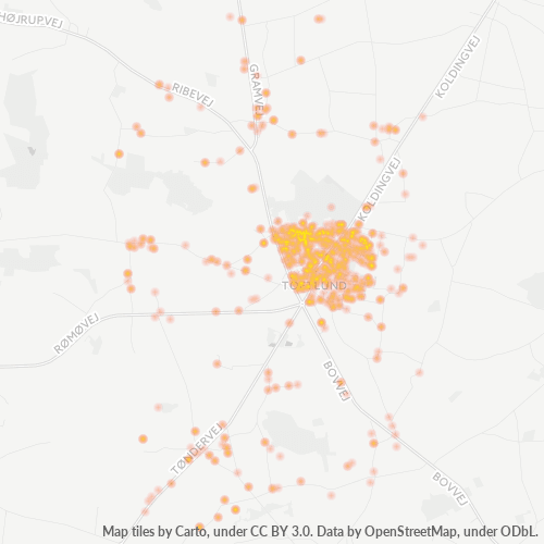 6520 Heatmap over forretningstæthed