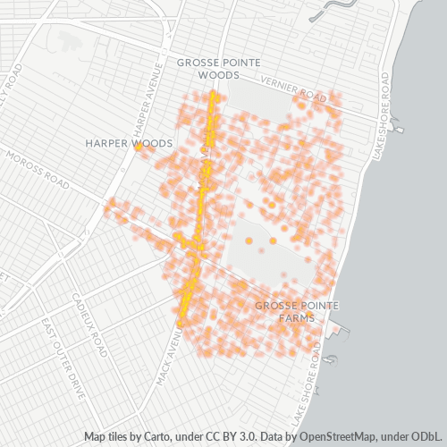 48236 Business Density Heatmap