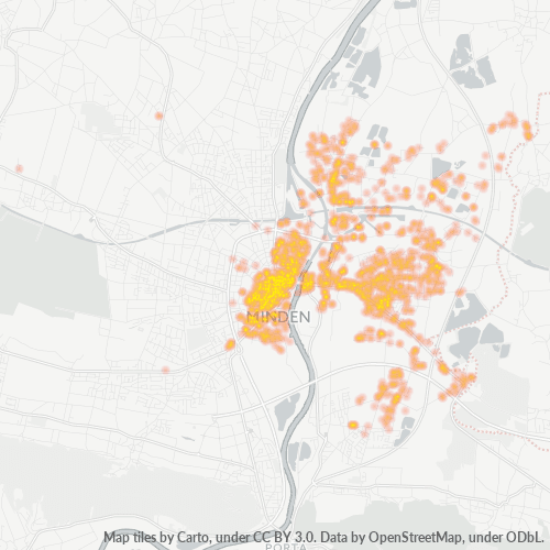 32423 Standortdichte-Heatmap