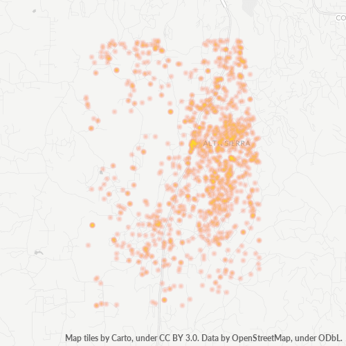 95949 Business Density Heatmap