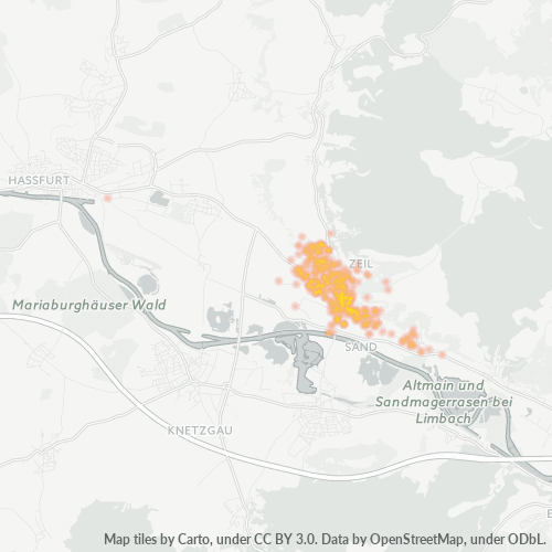 Heatmap für plz 97475