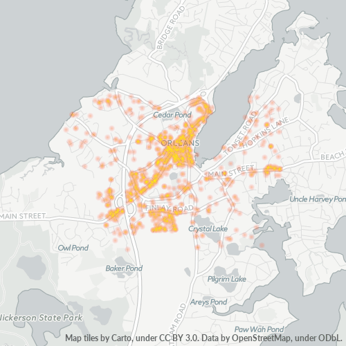 02653 Business Density Heatmap