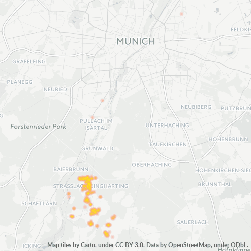 Heatmap für plz 82064