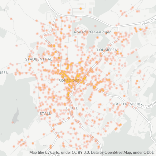 Heatmap für plz 42369