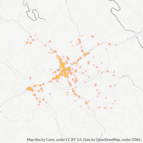 24343 Business Density Heatmap