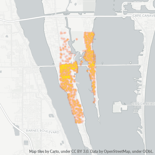 32952 Business Density Heatmap