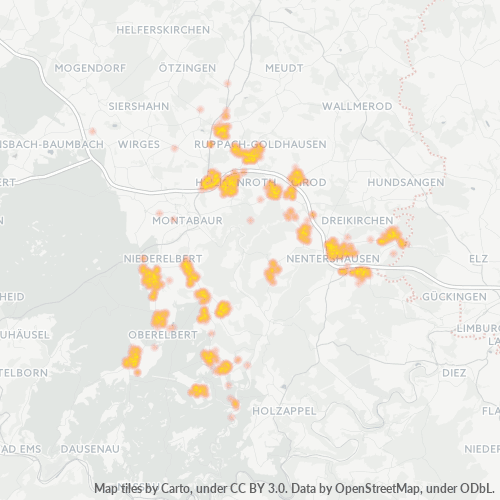 Heatmap für plz 56412