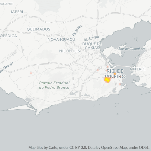 20510-000 Mapa de calor de densidad empresarial