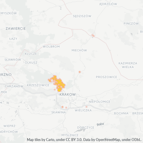 32-089 Mapa intensywności działalności gospodarczej