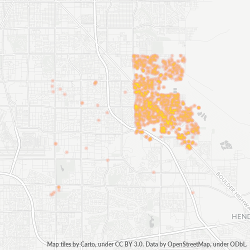 89122 Business Density Heatmap