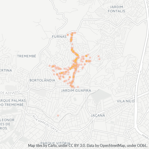 02318-000 Mapa de calor de densidad empresarial