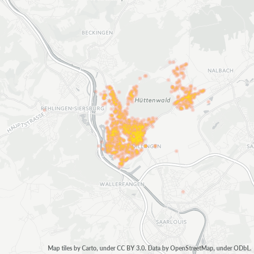 Heatmap für plz 66763