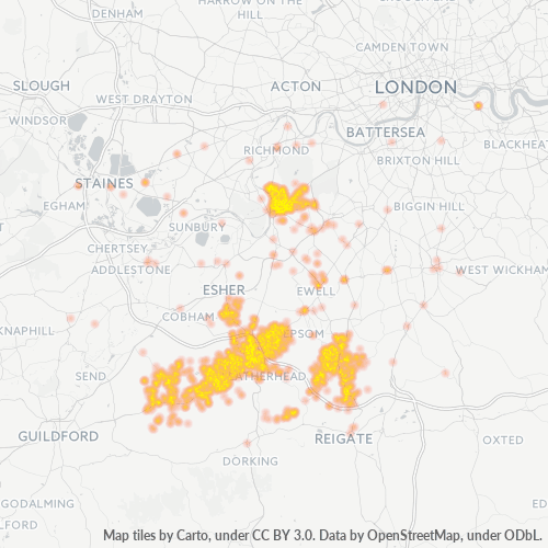 KT2 Business Density Heatmap