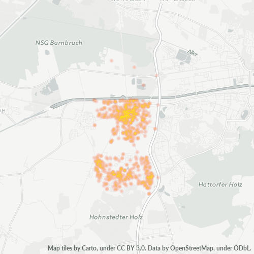 Heatmap für plz 38442