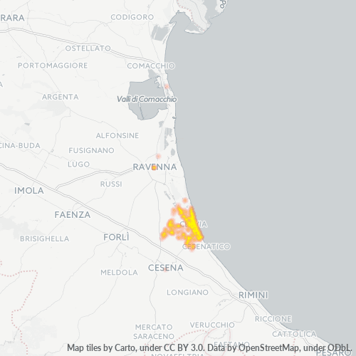 Mappa di calore per cap 48015