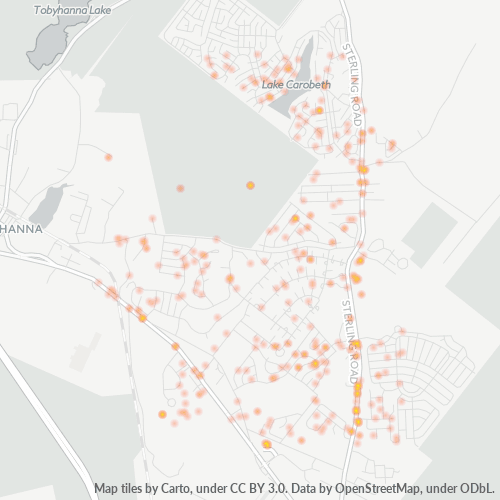 18466 Business Density Heatmap
