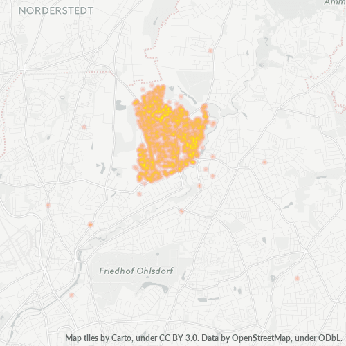 22399 Standortdichte-Heatmap