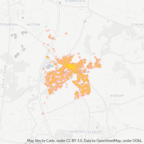 Heatmap für plz 24568
