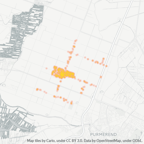 Heatmap voor postcode 1462