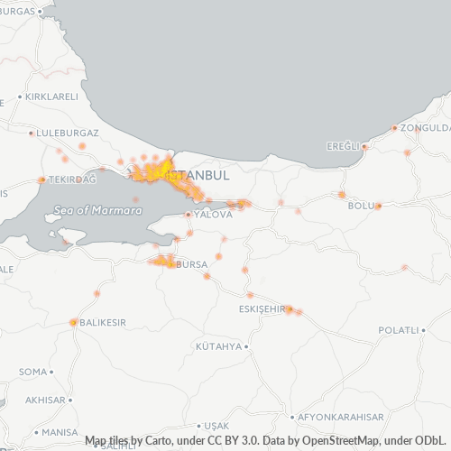 34398 Şirket Yoğunluğu Isı Haritası
