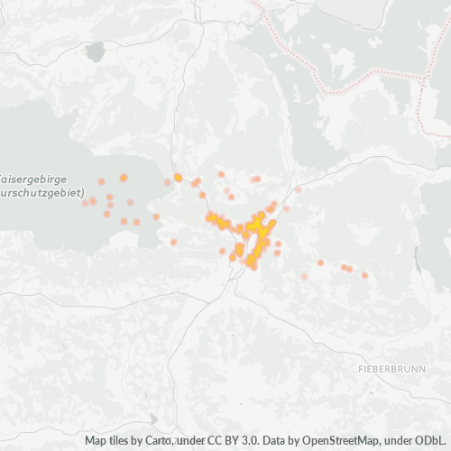 Heatmap für postleitzahl 6382