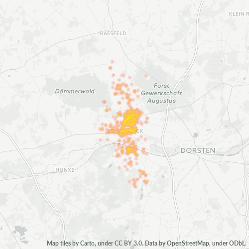 Heatmap für plz 46514