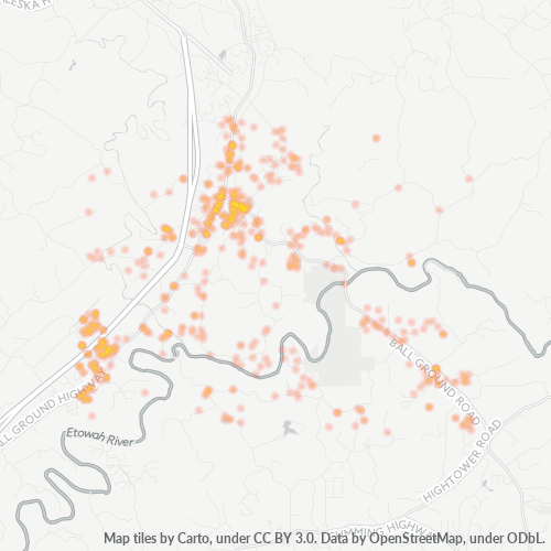 30107 Business Density Heatmap