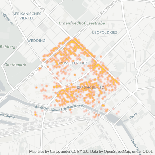 Heatmap für plz 13353