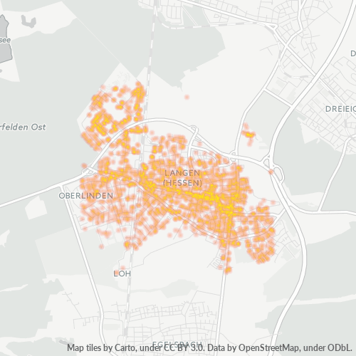 63225 Standortdichte-Heatmap
