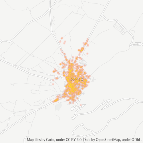 Mappa di calore per cap 97013