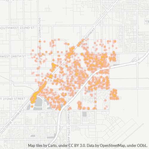 33032 Business Density Heatmap