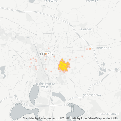 Heatmap für plz 04299