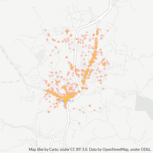 25901 Business Density Heatmap