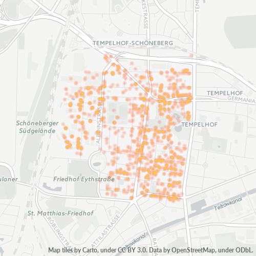 12103 Standortdichte-Heatmap