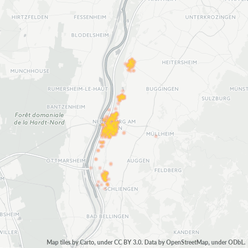 Heatmap für plz 79395
