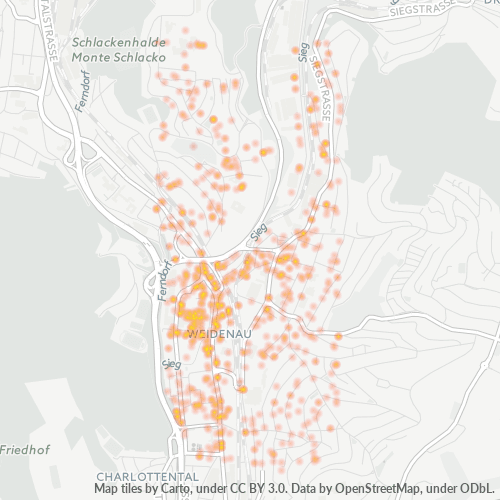 57076 Standortdichte-Heatmap