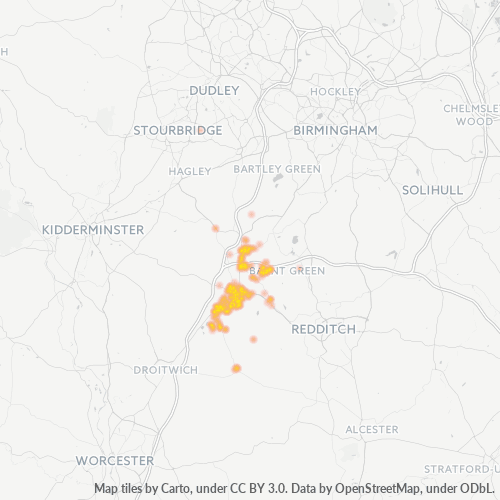 B60 Business Density Heatmap
