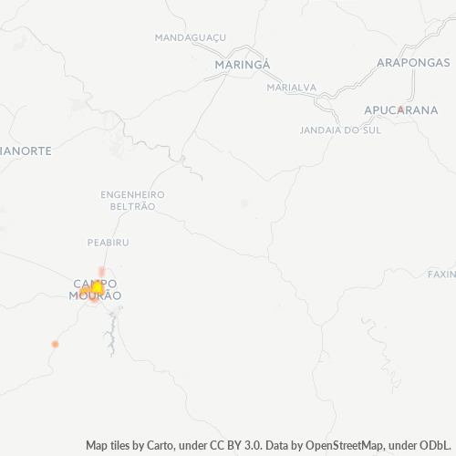 87300-000 Heatmap de Densidade da Empresa