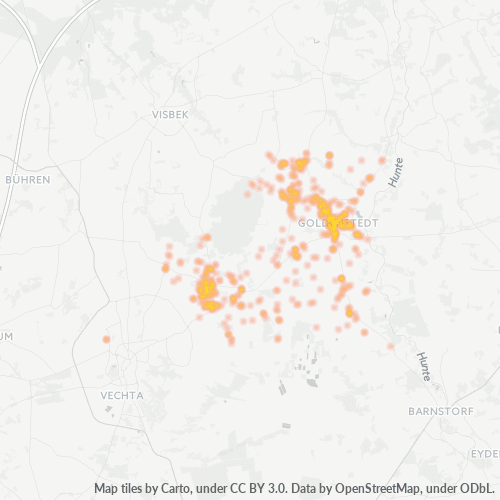 49424 Standortdichte-Heatmap